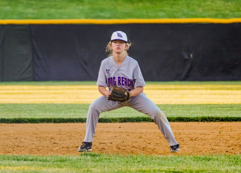 Girl Softball Player